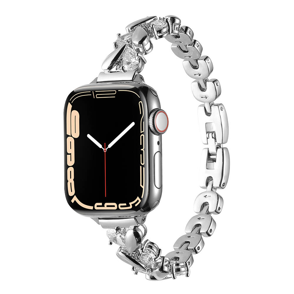 Watch Ultra 49mm Zore KRD-103 Metal Kordon-Gümüş