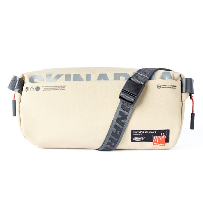 Skinarma Crossbody Fardel Çapraz Vücut Çantası-Krem