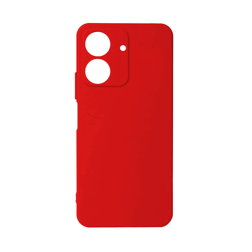 Xiaomi Uyumlu  Poco C65 Kılıf Zore Biye Silikon-Kırmızı