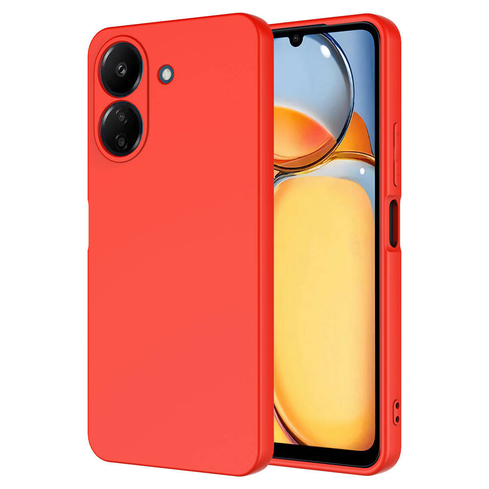 Xiaomi Uyumlu  Poco C65 Kılıf Zore Mara Lansman Kapak-Kırmızı