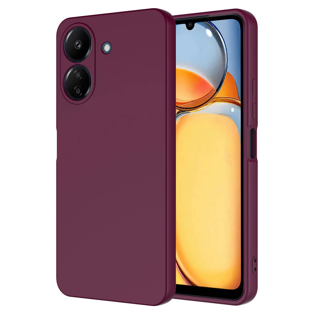 Xiaomi Uyumlu  Poco C65 Kılıf Zore Mara Lansman Kapak-Koyu mor