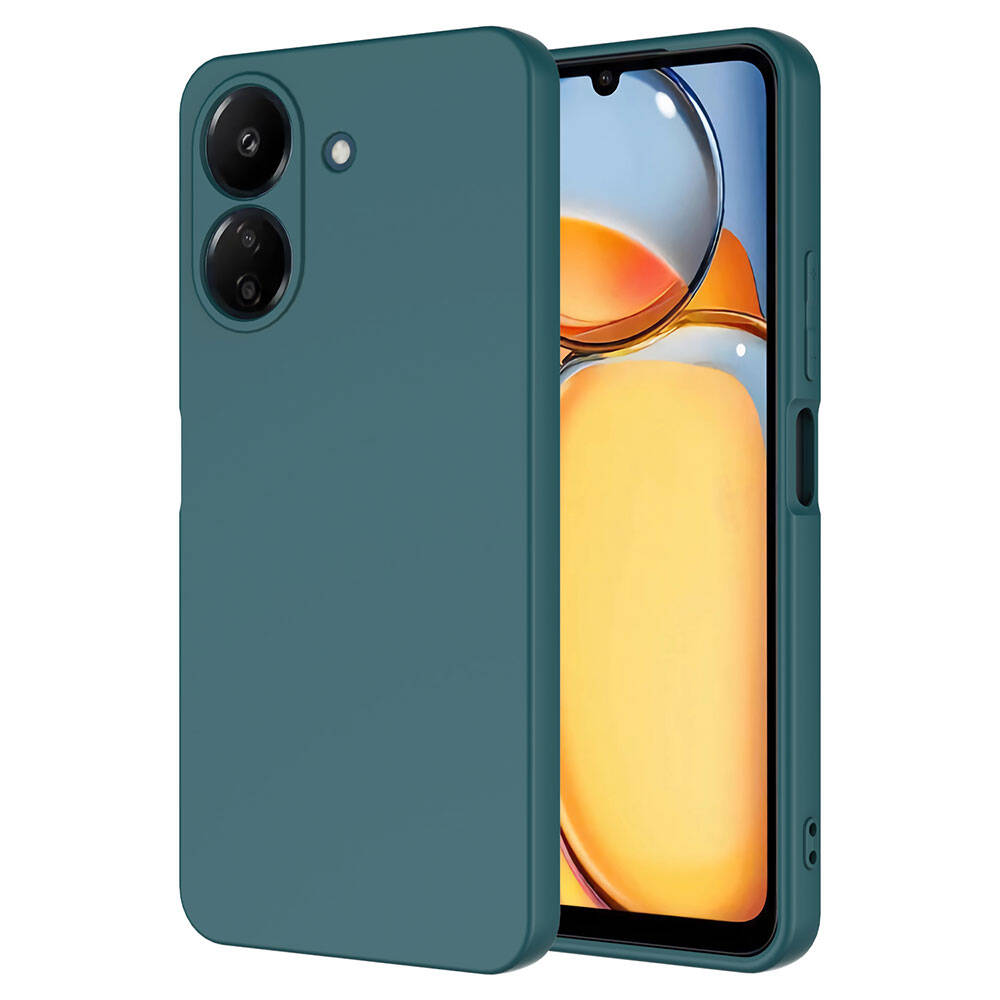 Xiaomi Uyumlu  Poco C65 Kılıf Zore Mara Lansman Kapak-Koyu yeşil