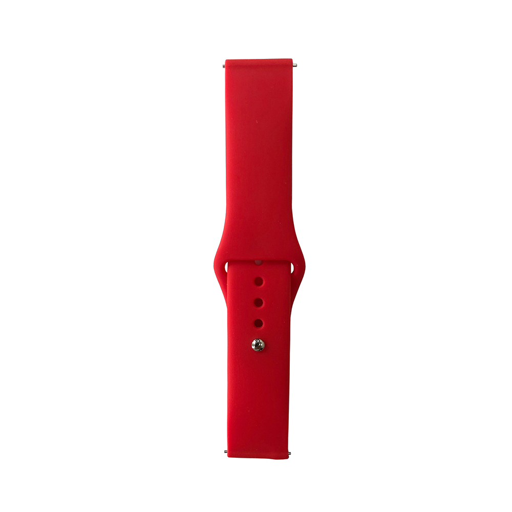 Huawei Uyumlu GT2 46mm Band Serisi 22mm Klasik Kordon Silikon Strap Kayış-Brighr red