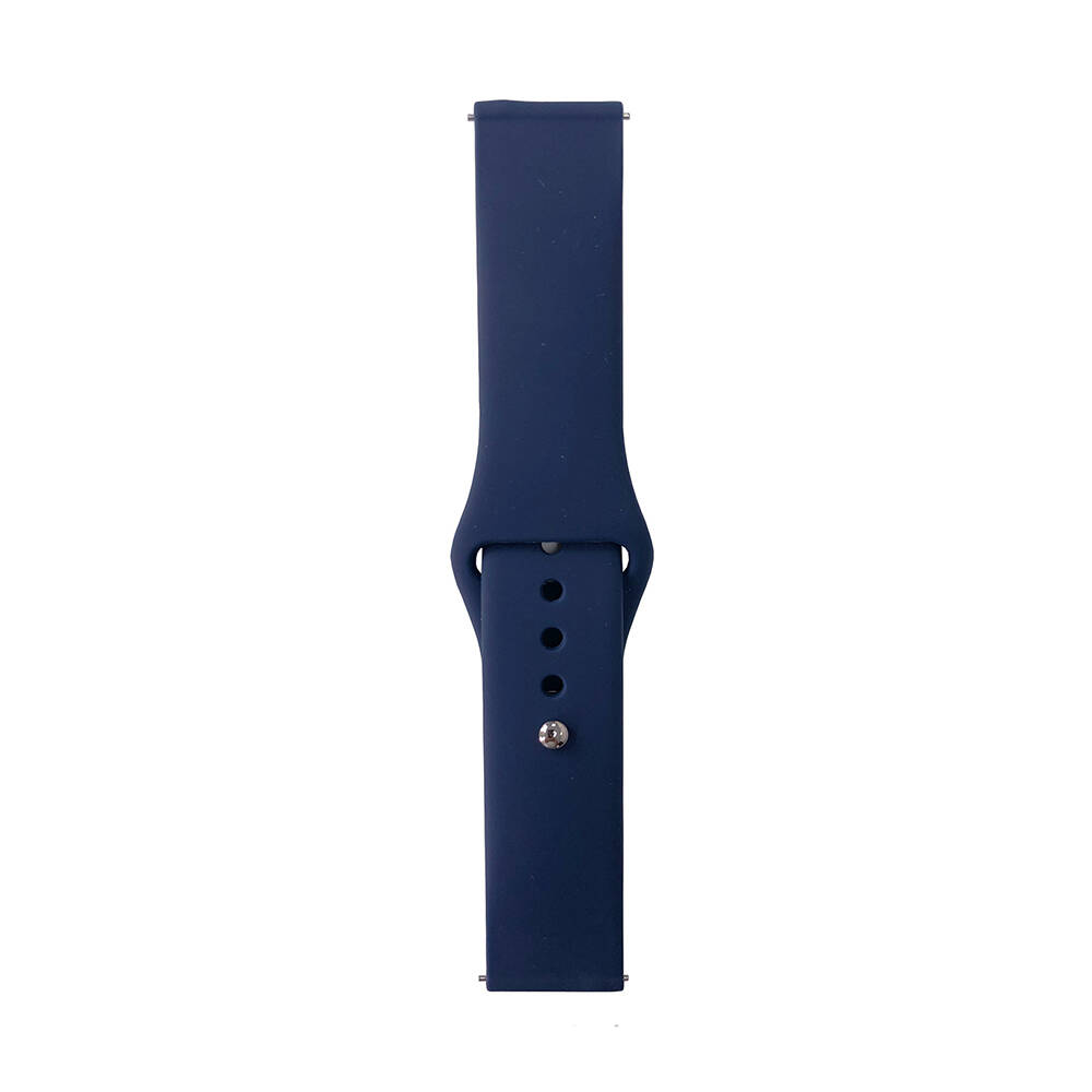 Huawei Uyumlu Honor Magic 2 46mm Band Serisi 22mm Klasik Kordon Silikon Strap Kayış-Midnight blue
