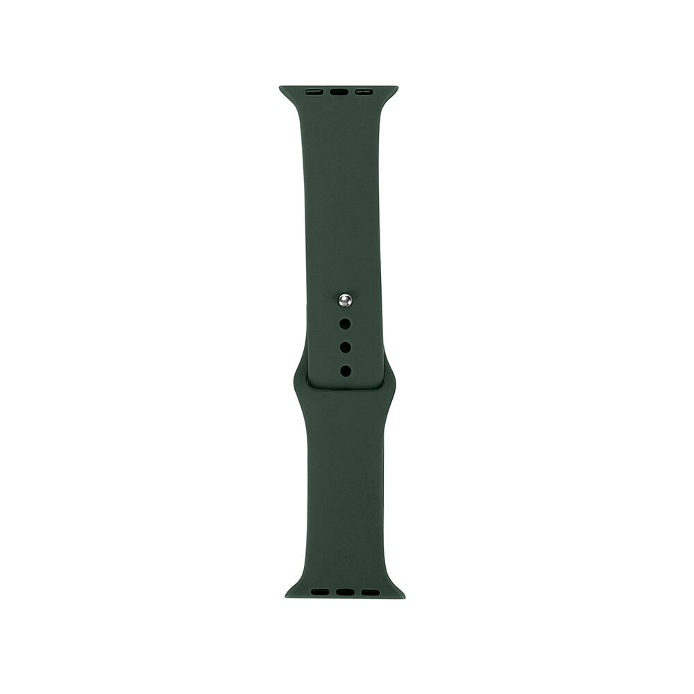 Watch 38mm Band Serisi Klasik Kordon Silikon Strap Kayış-Pine yeşil