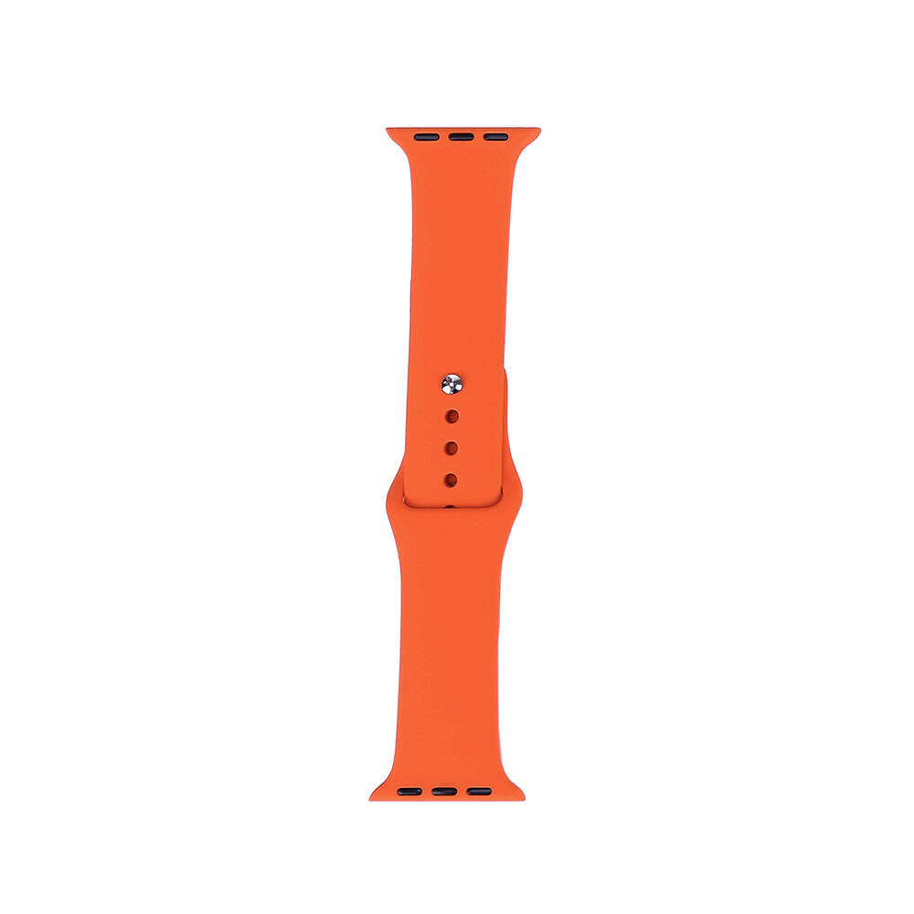 Watch 44mm Band Serisi Klasik Kordon Silikon Strap Kayış-Fesh orange