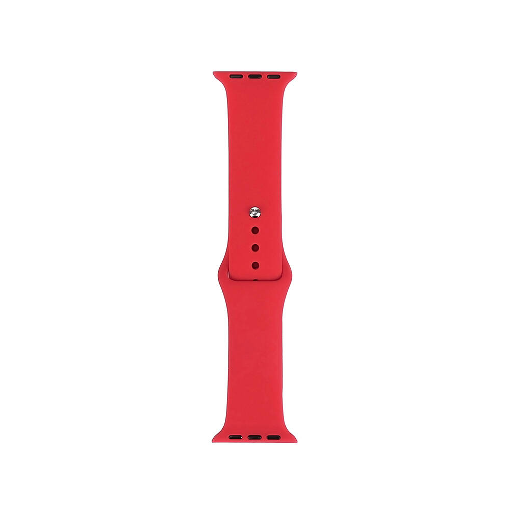 Watch 44mm Band Serisi Klasik Kordon Silikon Strap Kayış-Scarlet