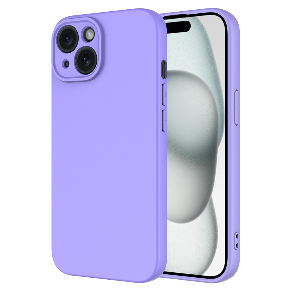 iPhone Uyumlu 15 Kılıf Zore Mara Lansman Kapak-Lila