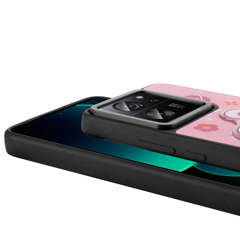 Xiaomi Uyumlu  Mi 13T Kılıf Parlayan Kabartmalı İkonik Figürlü Zore Amas Silikon Kapak