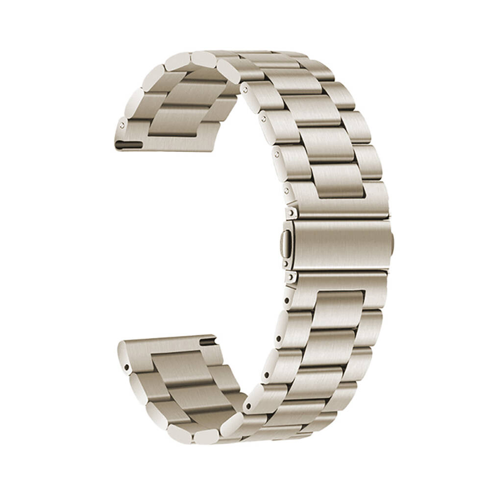 Xiaomi Uyumlu  Amazfit Pace Zore Band-04 22mm Metal Kordon-Starlight