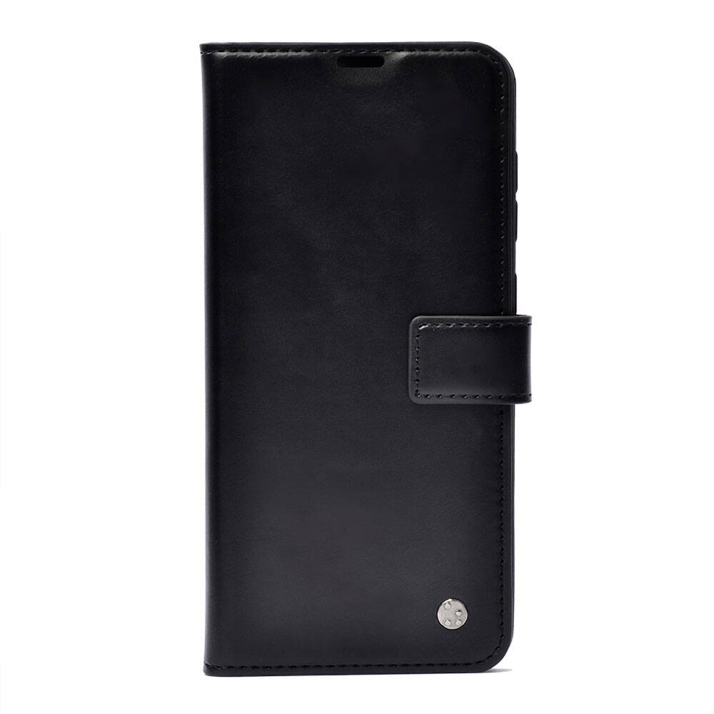 Reeder S19 Max Pro S Zoom Kılıf Zore Kar Deluxe Kapaklı Kılıf-Siyah