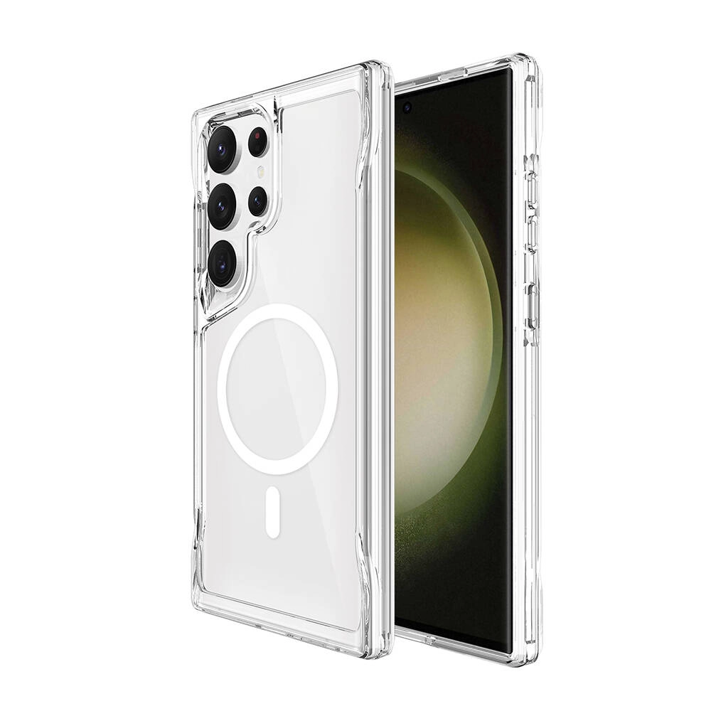 Galaxy Uyumlu S24 Ultra Kılıf Zore M-safe Şarj Özellikli T-Max M-safe Kapak