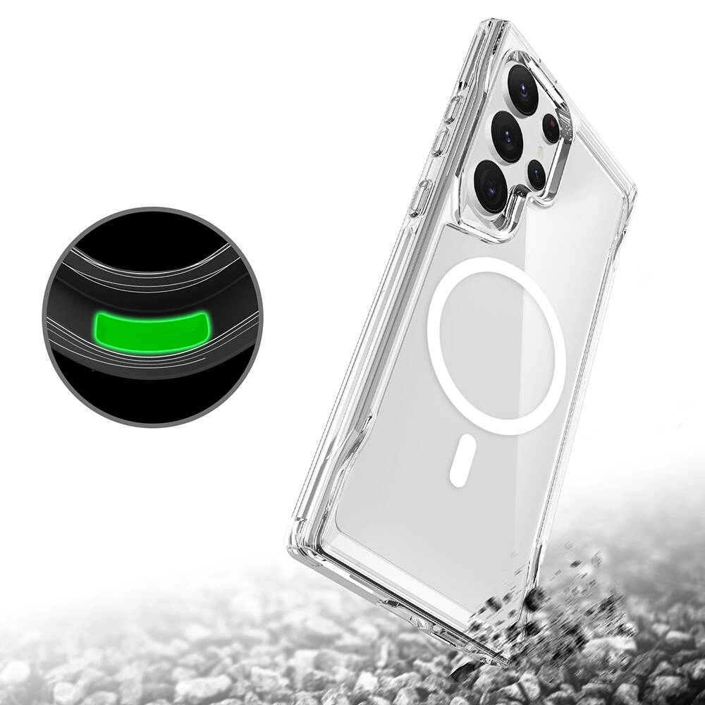 Galaxy Uyumlu S24 Ultra Kılıf Zore M-safe Şarj Özellikli T-Max M-safe Kapak