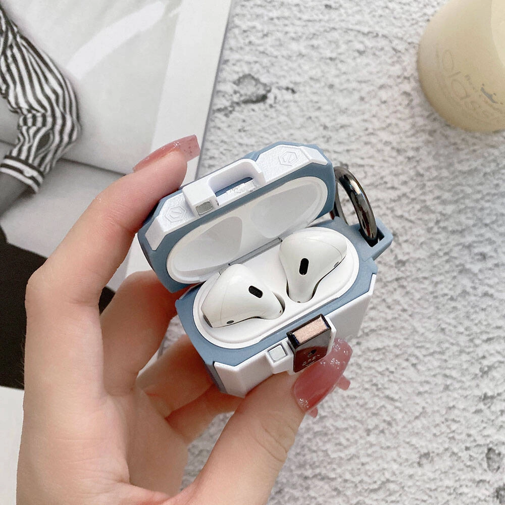 Airpods Uyumlu Zore Airbag 35 Darbelere Karşı Dayanıklı Düğmeli Kılıf