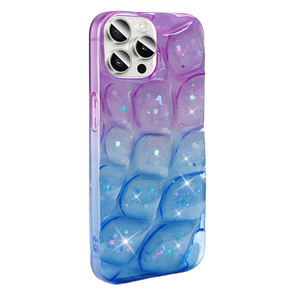 iPhone Uyumlu 15 Pro Max Kılıf Simli 3D Desenli Zore HaAraç Kapak
