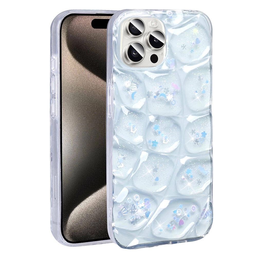 iPhone Uyumlu 15 Pro Kılıf Simli 3D Desenli Zore HaAraç Kapak