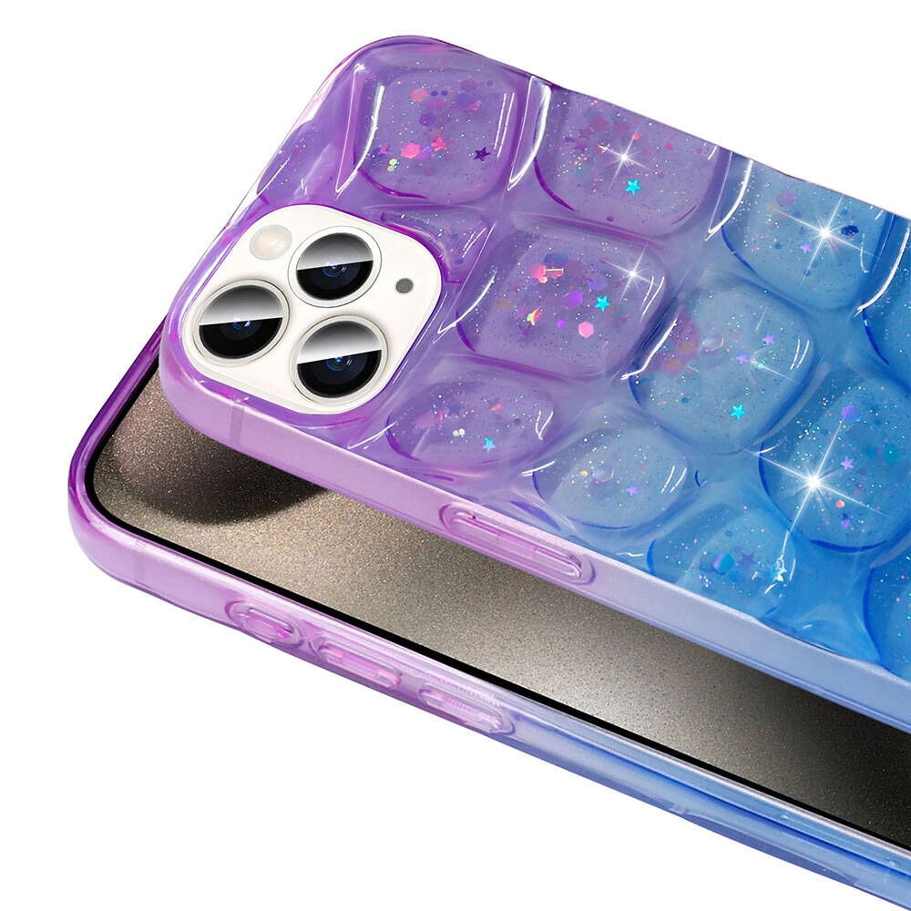iPhone Uyumlu 15 Pro Kılıf Simli 3D Desenli Zore HaAraç Kapak
