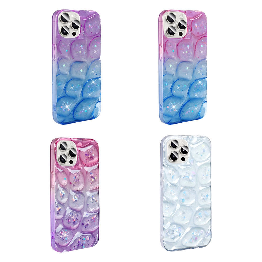 iPhone Uyumlu 14 Pro Max Kılıf Simli 3D Desenli Zore HaAraç Kapak