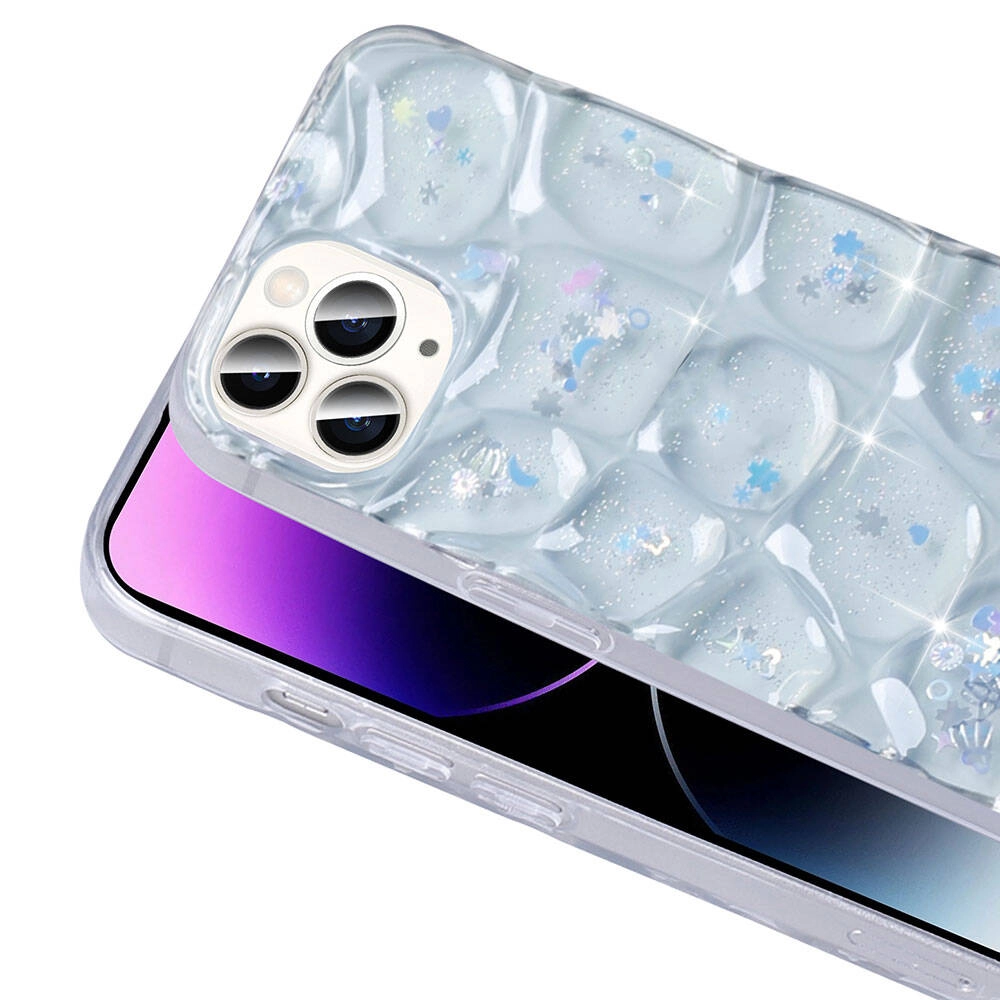 iPhone Uyumlu 14 Pro Max Kılıf Simli 3D Desenli Zore HaAraç Kapak