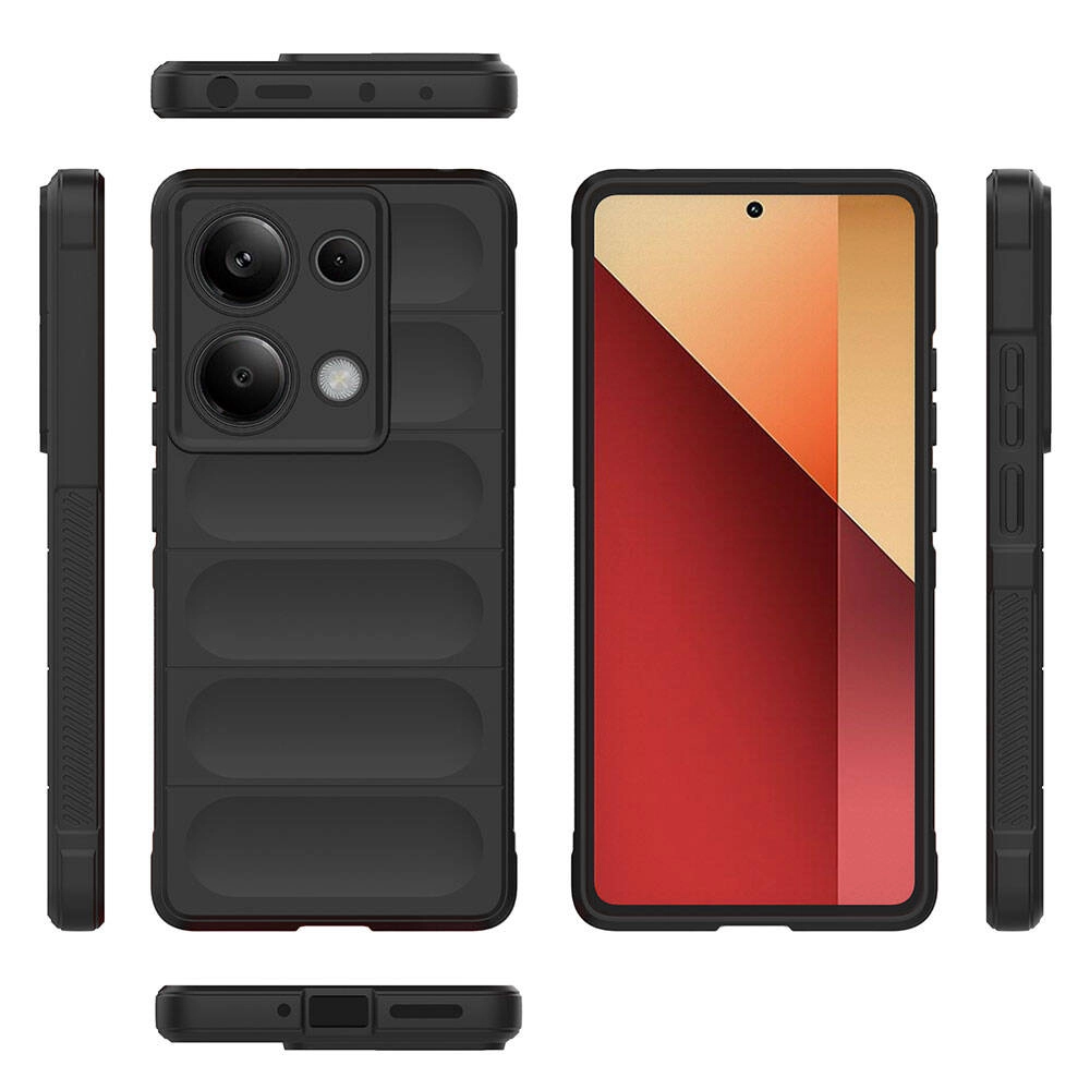 Xiaomi Uyumlu  Redmi Note 13 Pro 4G Kılıf Esnek TPU Oyuklu Arka Yüzey Tasarımlı Zore Etnik Silikon Kapak
