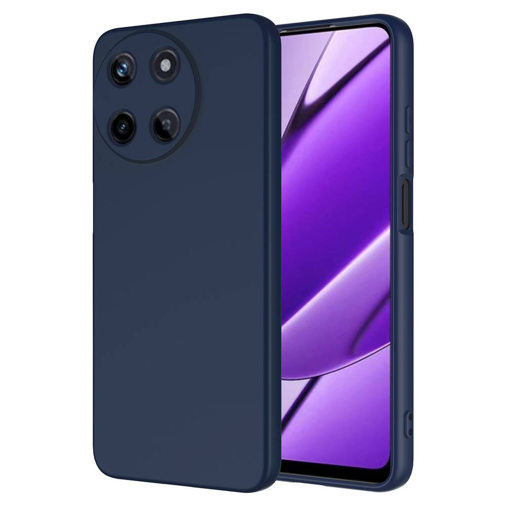 Realme 11 4G Kılıf Zore Mara Lansman Kapak-Lacivert