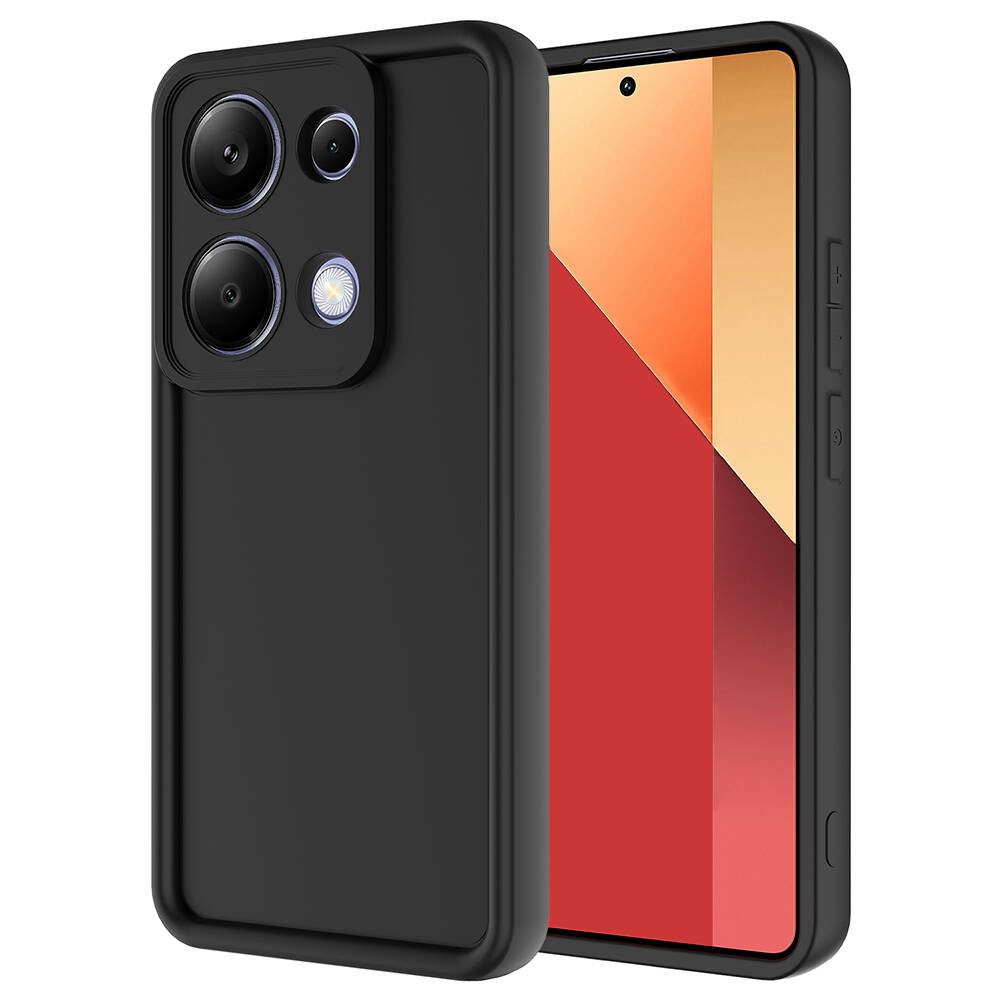 Xiaomi Uyumlu  Poco M6 Pro 4G Kılıf Kamera Korumalı Zore Ananas Kapak-Siyah
