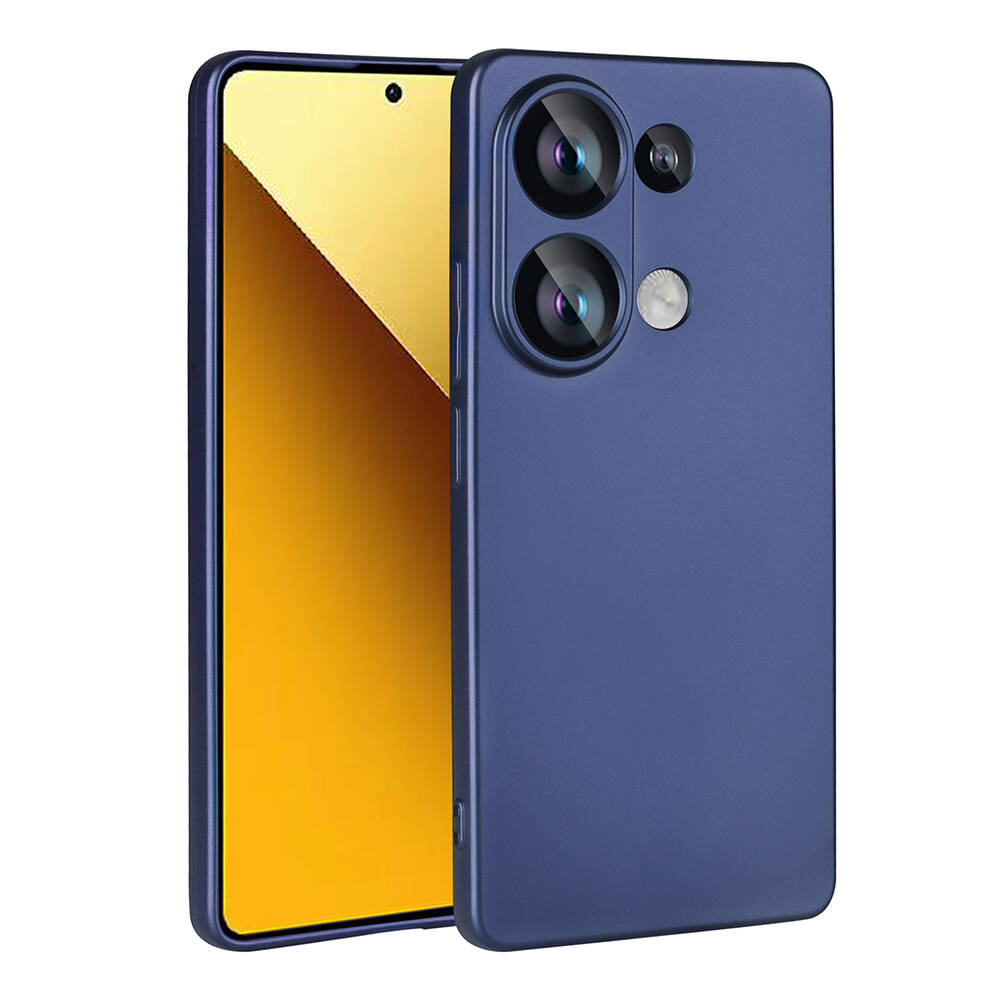 Xiaomi Uyumlu  Poco M6 Pro 4G Kılıf Zore Premier Silikon Kapak-Lacivert