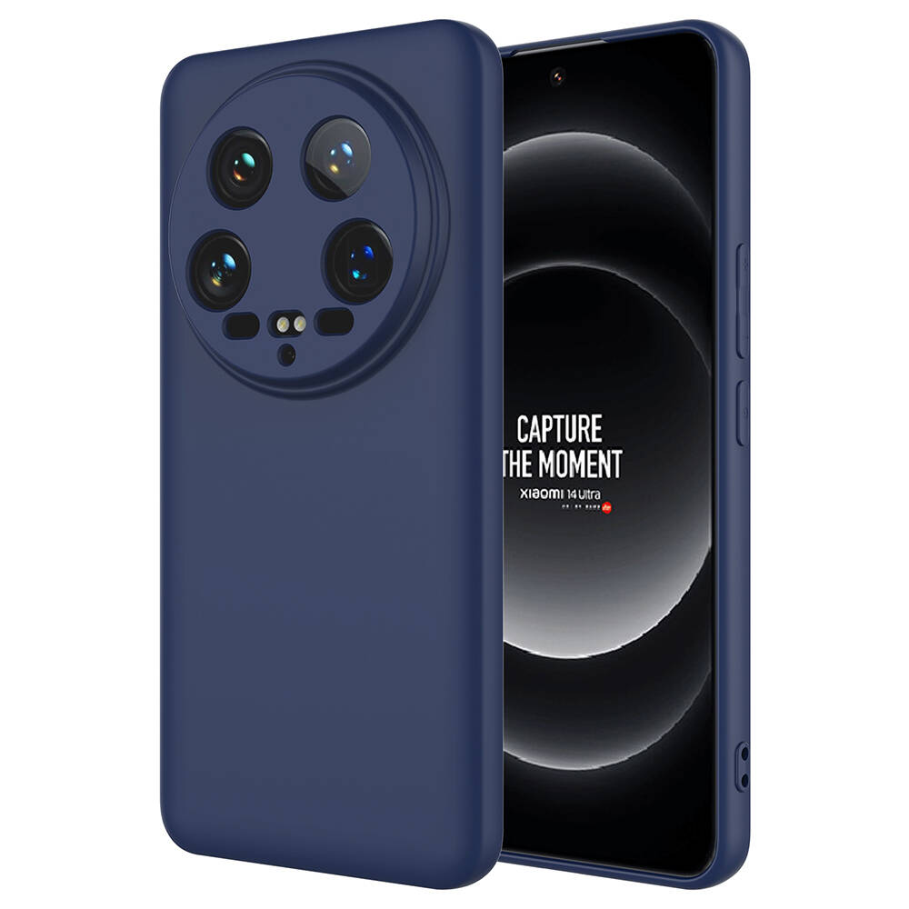 Xiaomi Uyumlu  Mi 14 Ultra Kılıf Zore Mara Lansman Kapak-Lacivert
