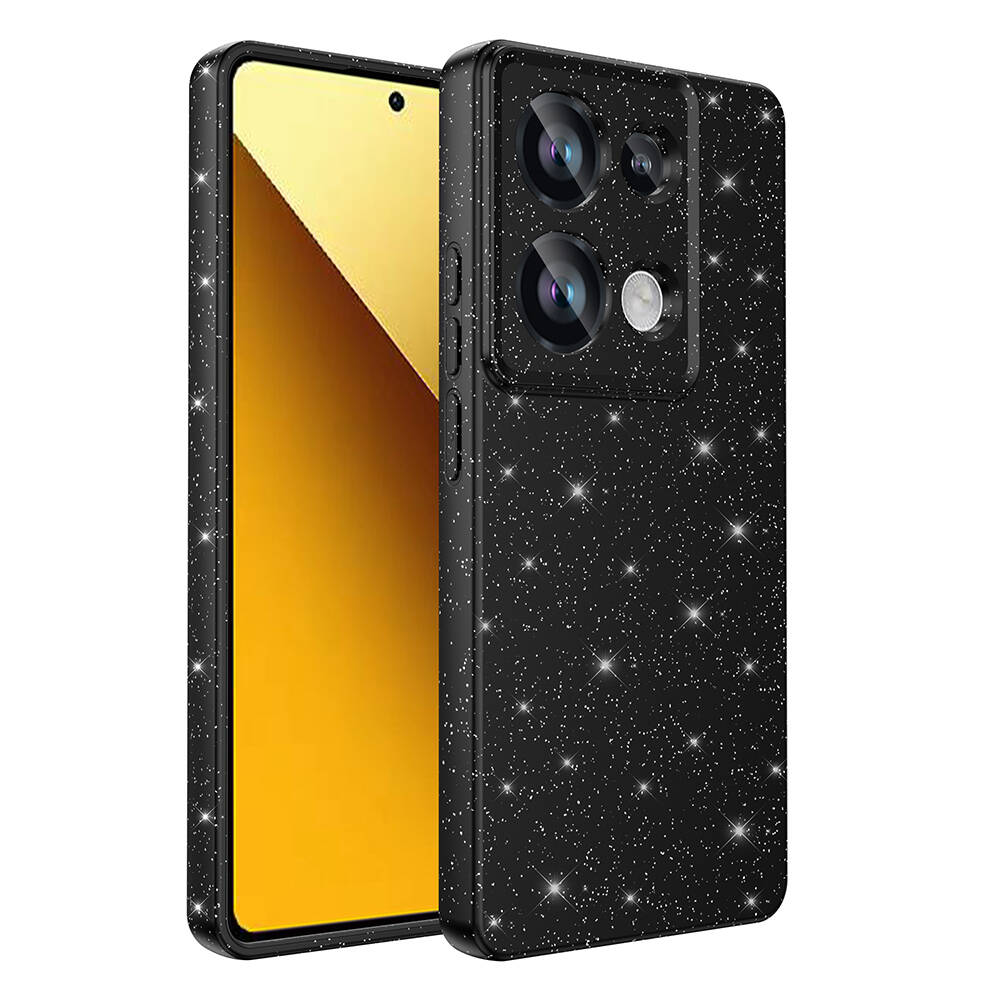 Xiaomi Uyumlu  Redmi Note 13 Pro 4G Kılıf Kamera Korumalı Simli Lüks Zore Koton Kapak