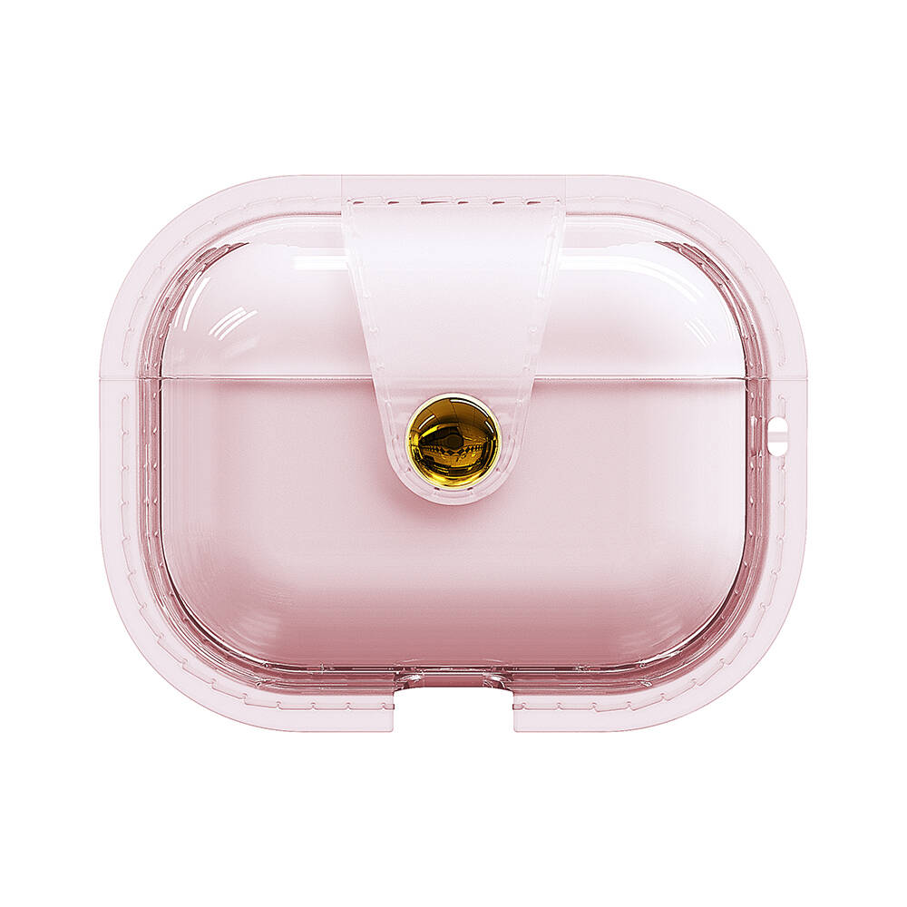 Airpods Uyumlu Pro Zore Airbag 33 Darbelere Karşı Dayanıklı Magnetik Kılıf-Pembe