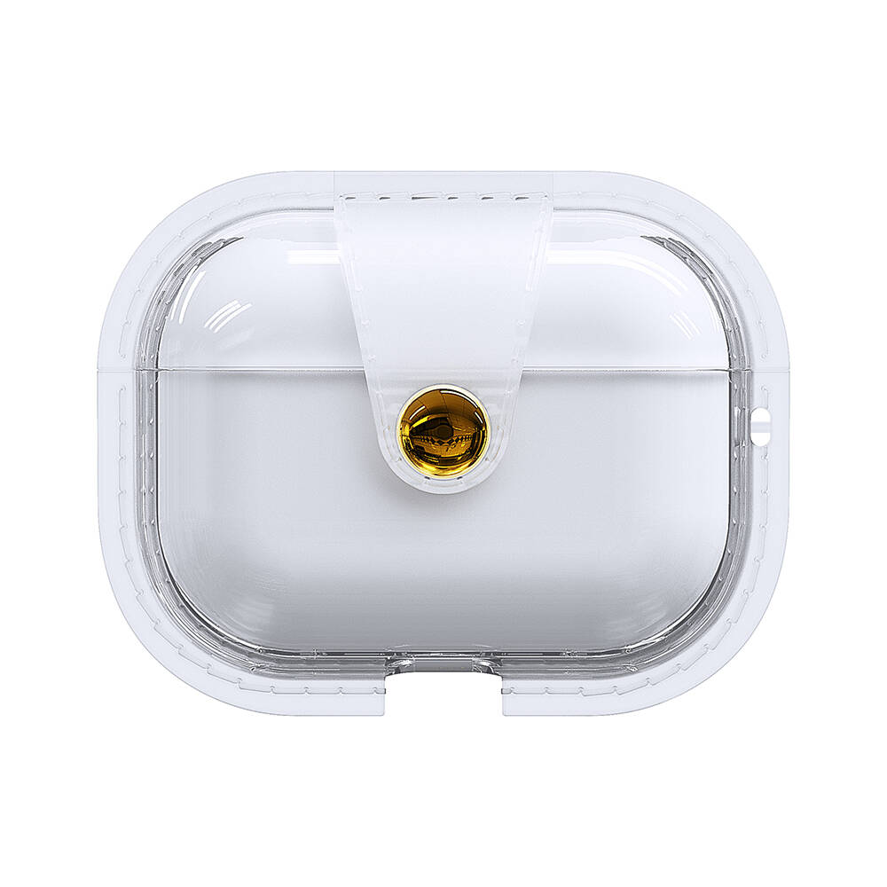 Airpods Uyumlu Pro Zore Airbag 33 Darbelere Karşı Dayanıklı Magnetik Kılıf-Şeffaf