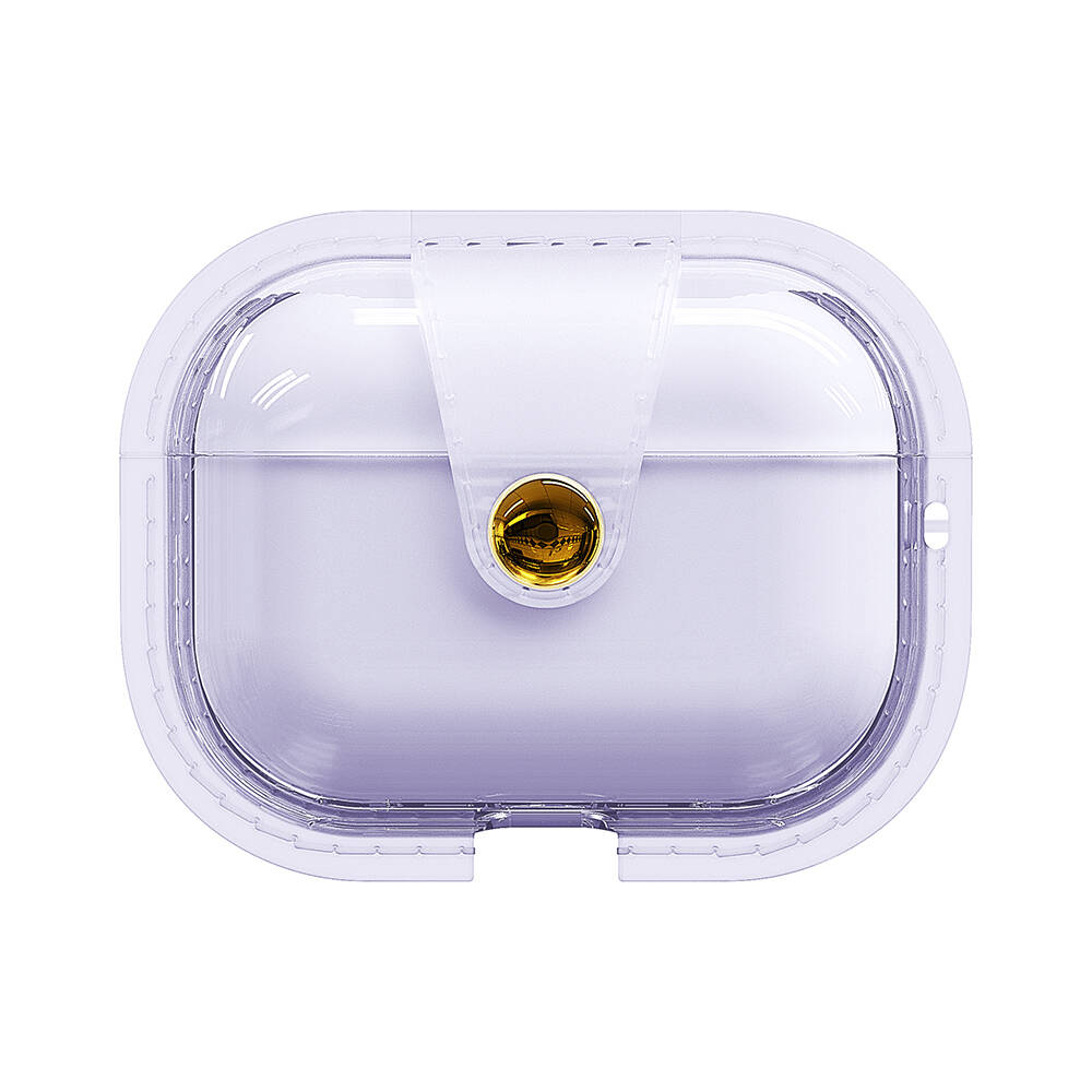 Airpods Uyumlu Pro 2 Zore Airbag 33 Darbelere Karşı Dayanıklı Magnetik Kılıf-Mor