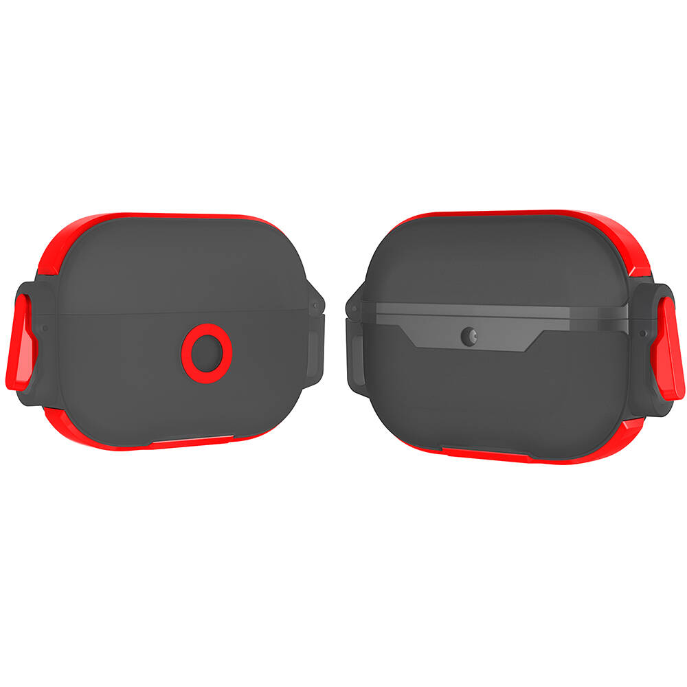 Airpods Uyumlu Pro Zore Airbag 34 Darbelere Karşı Dayanıklı Kılıf-Kırmızı