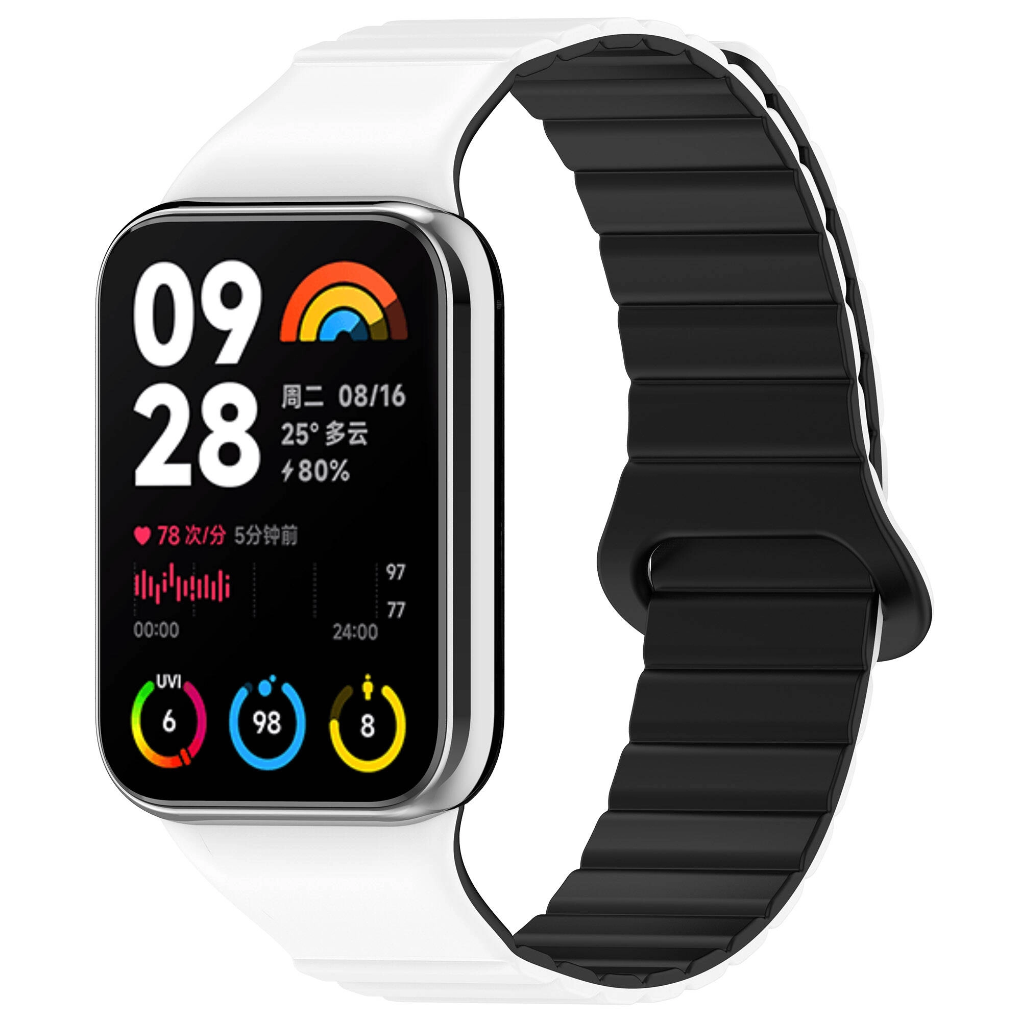 Xiaomi Uyumlu  Mi Band 8 Pro Silikon Kordon Zore KRD-105 Strap Kayış