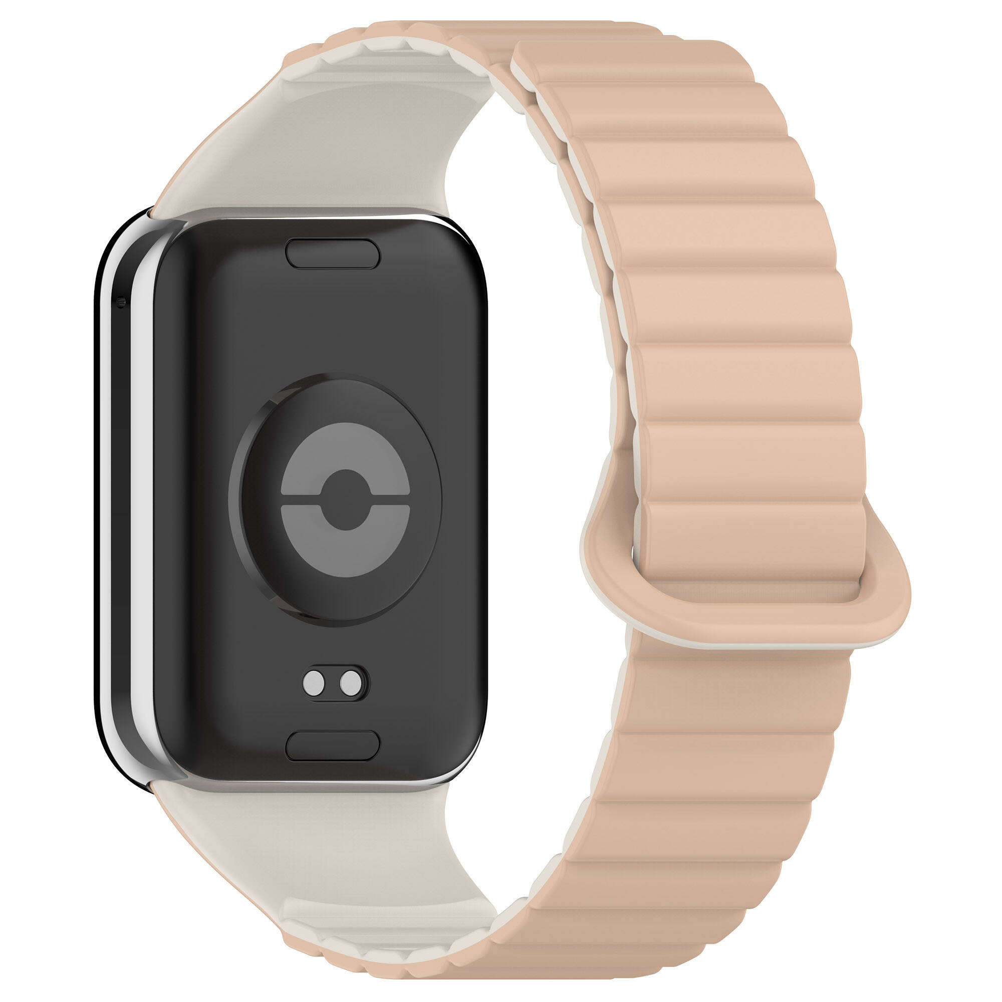 Xiaomi Uyumlu  Mi Band 8 Pro Silikon Kordon Zore KRD-105 Strap Kayış-Pudra