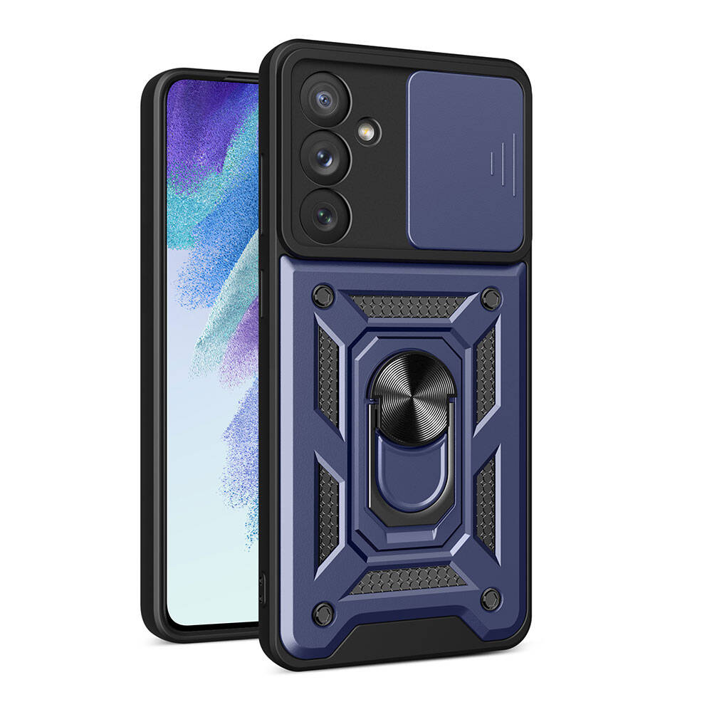 Galaxy Uyumlu A54 Kılıf Magnetik Standlı Kamera Korumalı Zore Sürgülü Vega Kapak