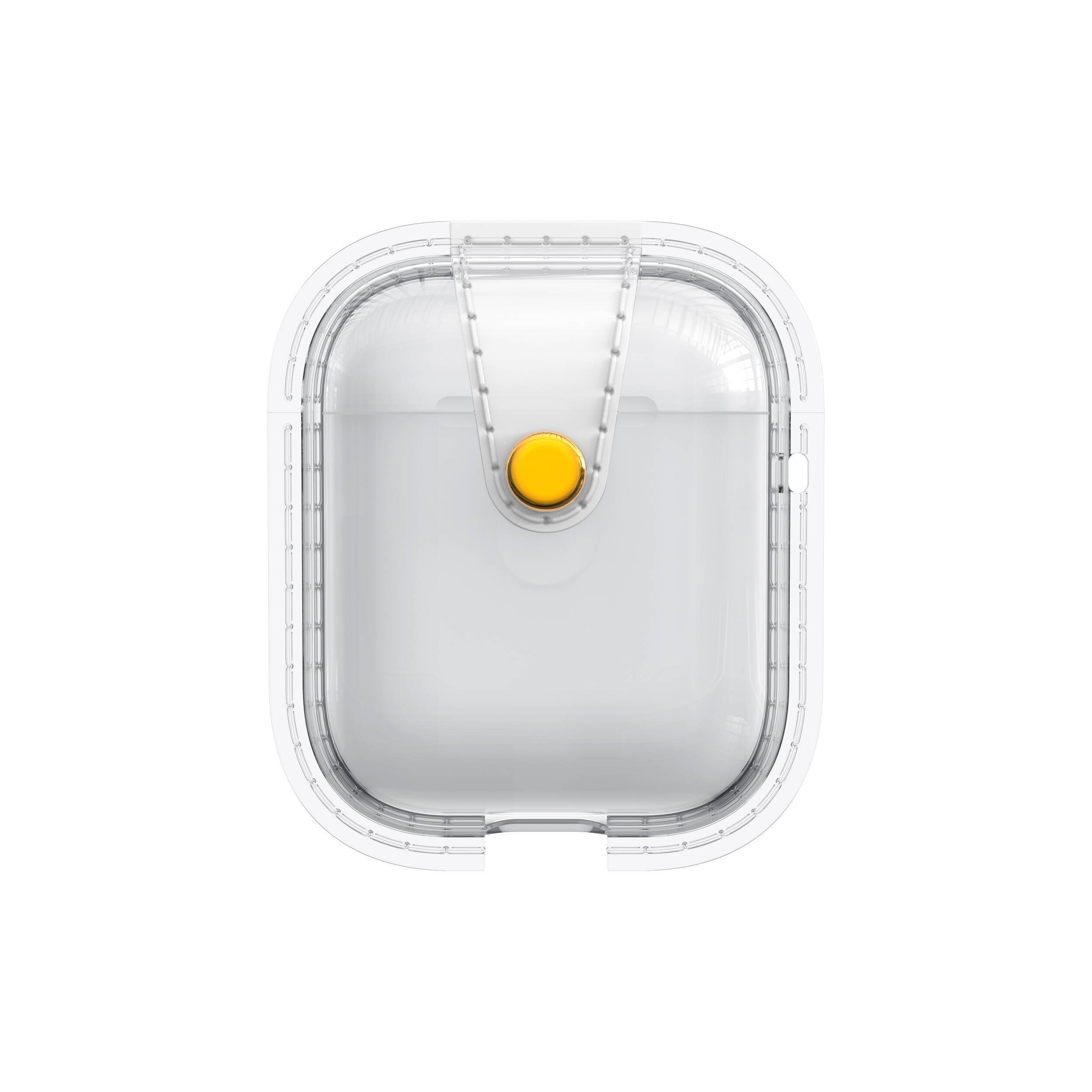 Airpods Uyumlu Zore Airbag 33 Darbelere Karşı Dayanıklı Magnetik Kılıf-Şeffaf