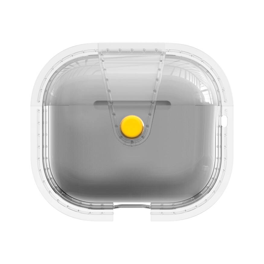 Airpods Uyumlu 3. Nesil Zore Airbag 33 Darbelere Karşı Dayanıklı Magnetik Kılıf-Gri