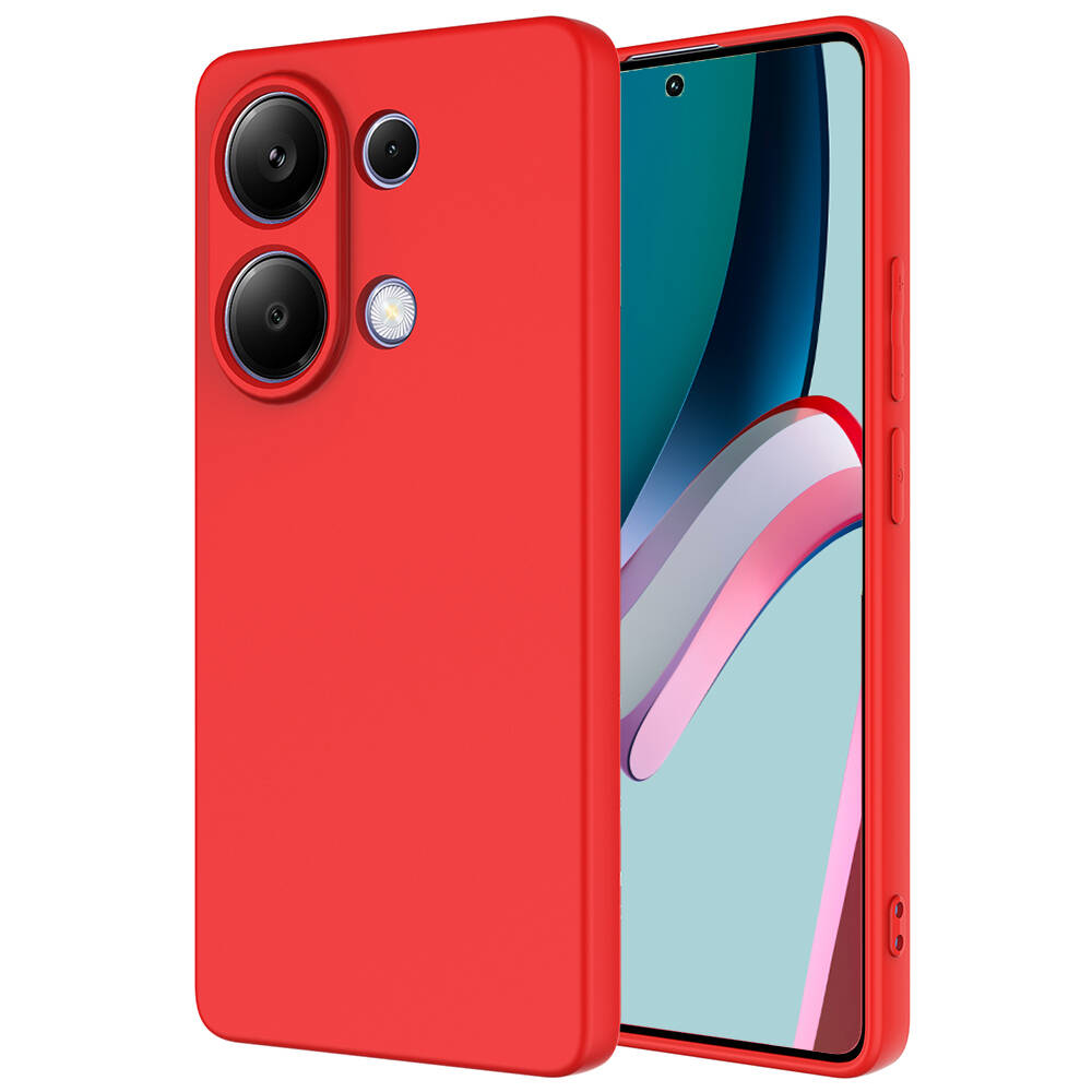 Xiaomi Uyumlu  Redmi Note 13 4G Kılıf Zore Mara Lansman Kapak-Kırmızı