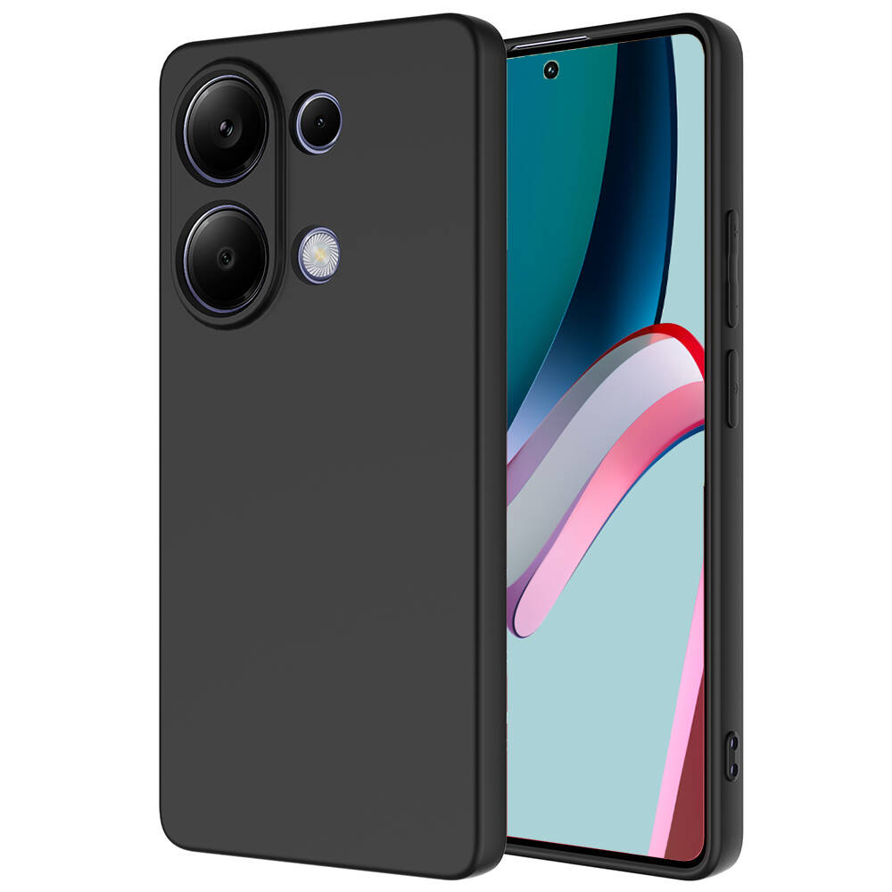 Xiaomi Uyumlu  Redmi Note 13 4G Kılıf Zore Mara Lansman Kapak-Siyah