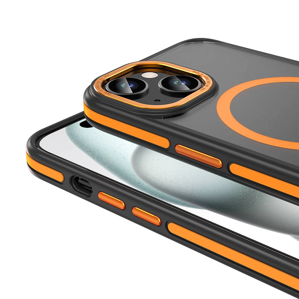iPhone Uyumlu 15 Kılıf M-safe Şarj Özellikli Mat Görünümlü Zore Ant Kapak