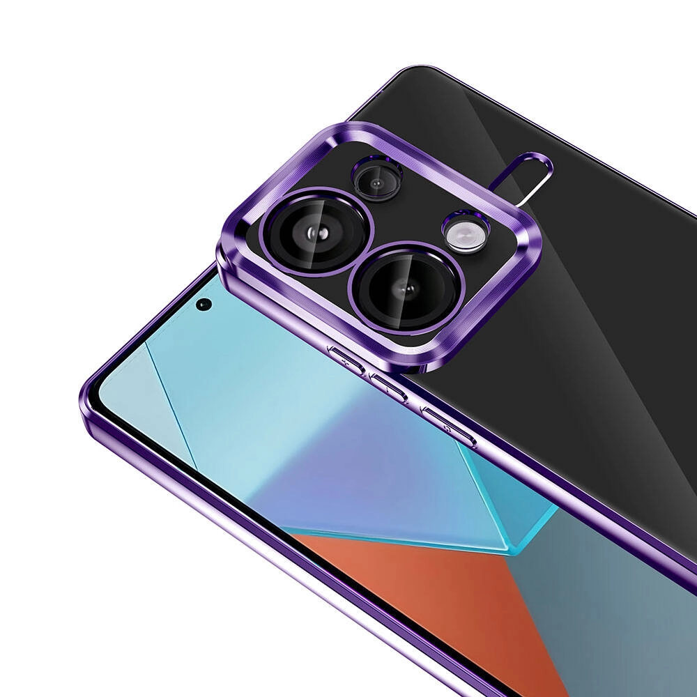 Xiaomi Uyumlu  Redmi Note 13 Pro 4G Kılıf Kamera Korumalı Logo Gösteren Zore Omega Kapak