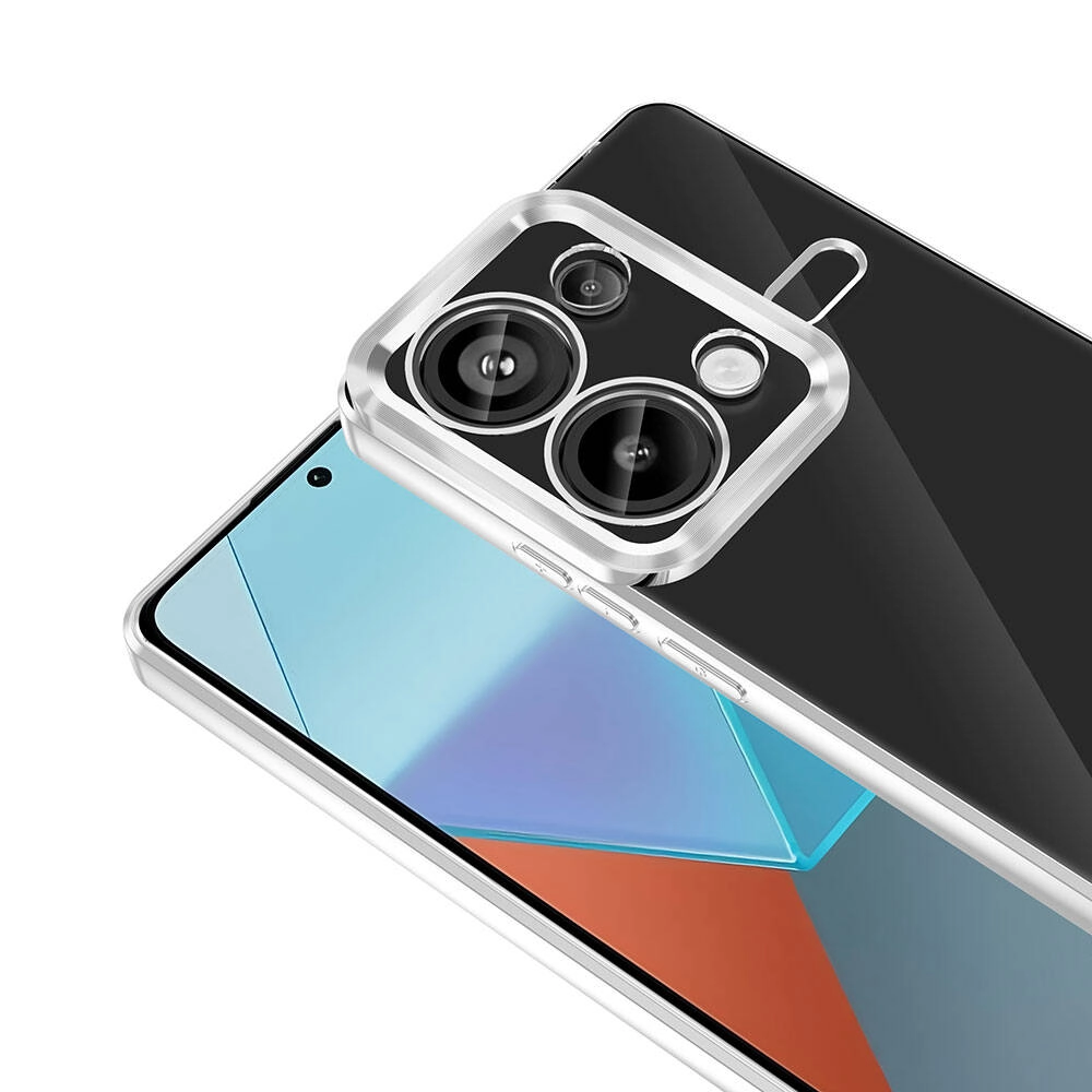 Xiaomi Uyumlu  Redmi Note 13 Pro 4G Kılıf Kamera Korumalı Logo Gösteren Zore Omega Kapak