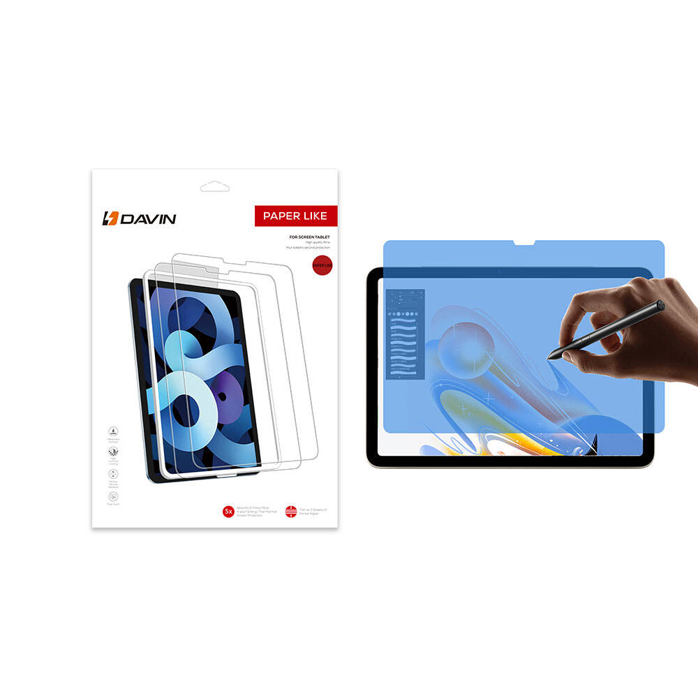 iPad Uyumlu Pro 13 2024 Kağıt Hisli Mat ​​​​​​​​​​​​​​​Davin Kağıt Dokulu Ekran Koruyucu