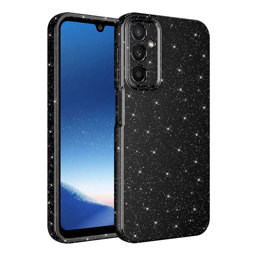 Galaxy Uyumlu A15 Kılıf Kamera Korumalı Simli Lüks Zore Koton Kapak
