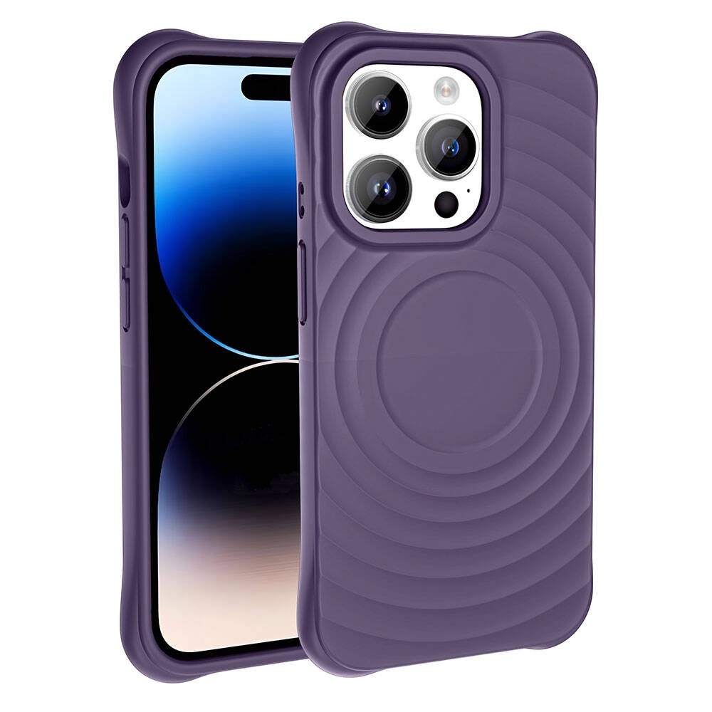 iPhone Uyumlu 14 Pro M-safe Şarj Özellikli Airbagli Mat Görünümlü Zore Hepi Kapak