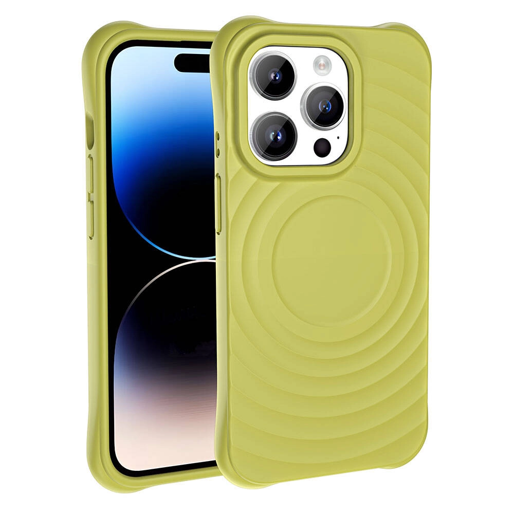iPhone Uyumlu 14 Pro M-safe Şarj Özellikli Airbagli Mat Görünümlü Zore Hepi Kapak