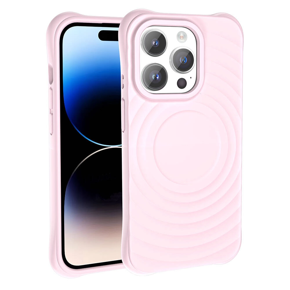 iPhone Uyumlu 14 Pro M-safe Şarj Özellikli Airbagli Mat Görünümlü Zore Hepi Kapak