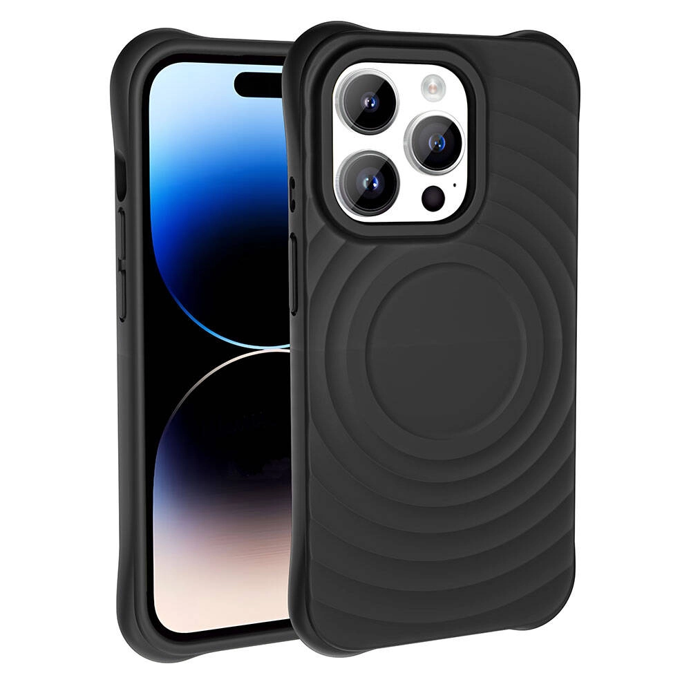 iPhone Uyumlu 14 Pro Max M-safe Şarj Özellikli Airbagli Mat Görünümlü Zore Hepi Kapak