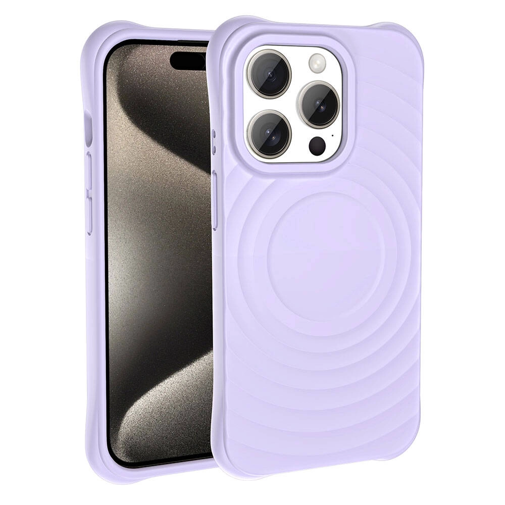 iPhone Uyumlu 15 Pro Max M-safe Şarj Özellikli Airbagli Mat Görünümlü Zore Hepi Kapak
